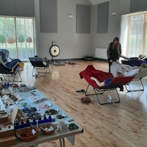 Soundbath at the Gaia School therapists Self-care half day